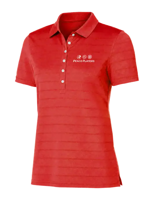 Callaway Womens Red Ventilated Polo w/Peace Players Logo