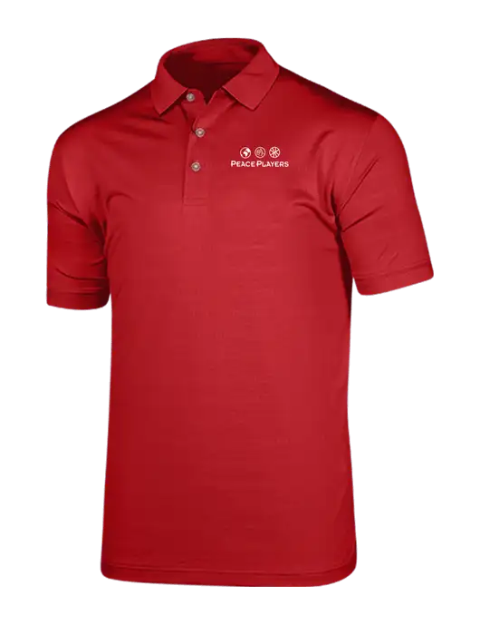 Callaway Vibrant Red Ventilated Polo w/Peace Players Logo