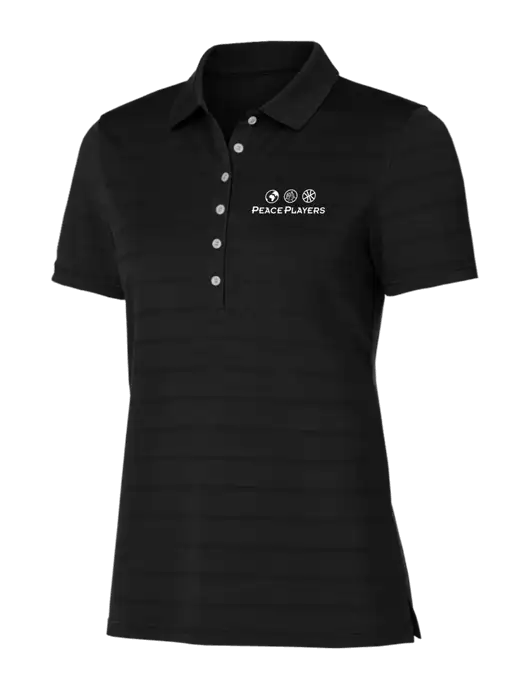 Callaway Womens Black Ventilated Polo w/Peace Players Logo