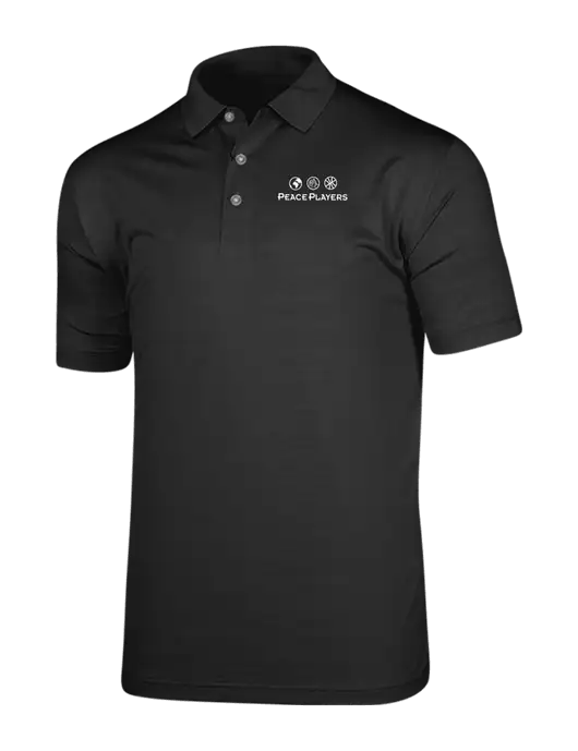 Callaway Vibrant Black Ventilated Polo w/Peace Players Logo