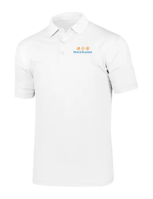 Callaway Vibrant Bright White Ventilated Polo w/Peace Players Logo