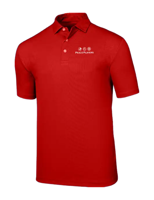 Callaway Birdseye Red Polo w/Peace Players Logo