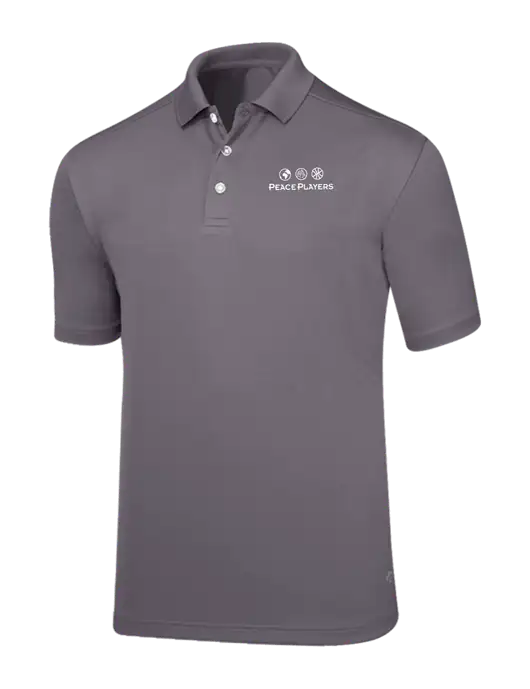 Callaway Core Medium Grey Performance Polo w/Peace Players Logo