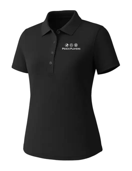 Callaway Womens Core Black Performance Polo w/Peace Players Logo