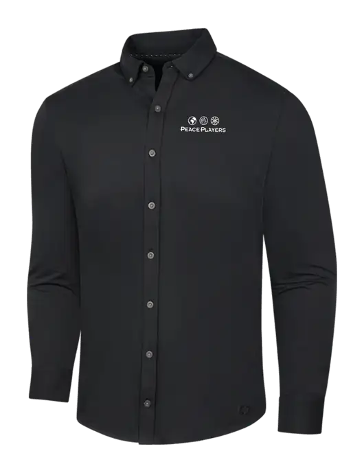 OGIO Blacktop Modern Code Stretch Button-Up Shirt w/Peace Players Logo