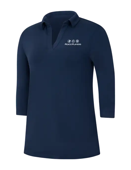 Navy Womens Luxe Knit Tunic w/Peace Players Logo