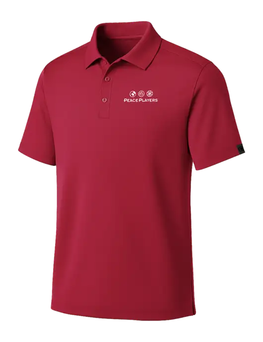 OGIO Red Framework Polo w/Peace Players Logo