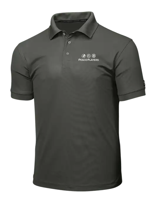OGIO Medium Grey Caliber 2.0 Polo w/Peace Players Logo