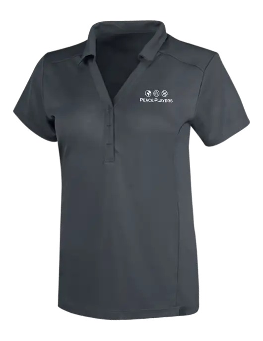 OGIO Dark Grey Womens Framework Polo w/Peace Players Logo