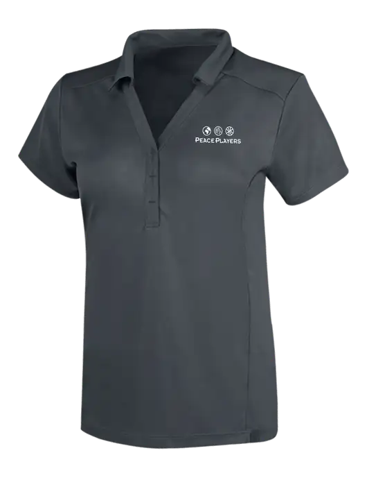 OGIO Dark Grey Womens Framework Polo w/Peace Players Logo