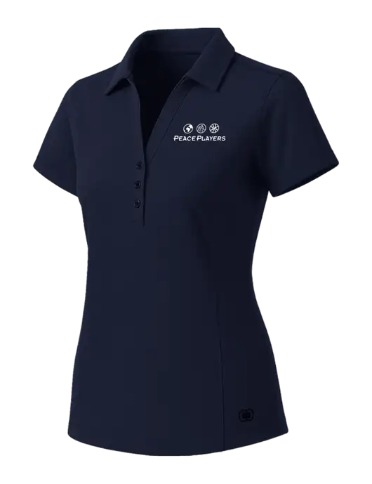 OGIO Womens Navy ONYX Polo w/Peace Players Logo