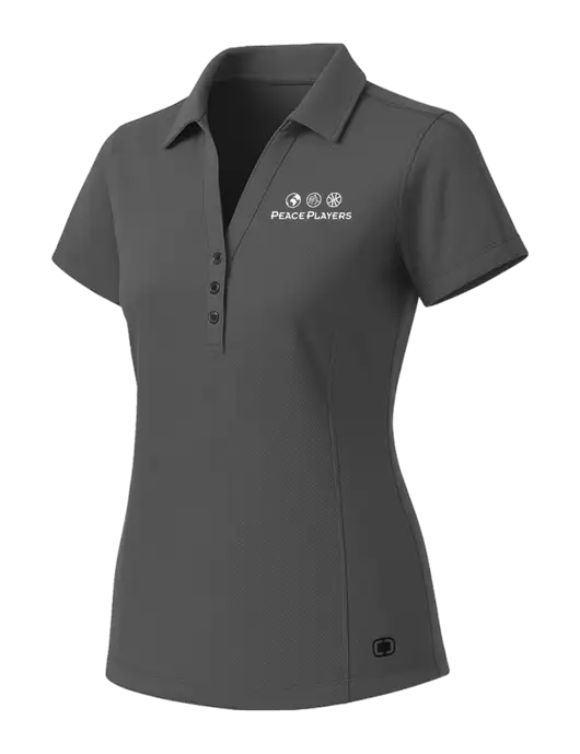 OGIO Womens Medium Grey ONYX Polo w/Peace Players Logo