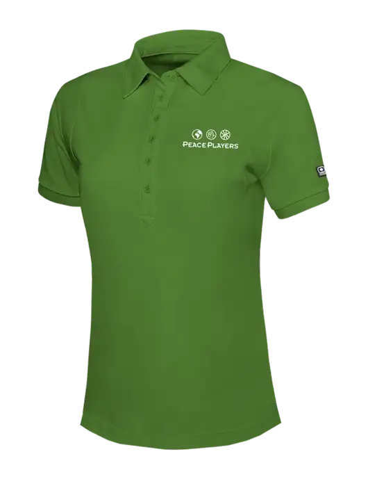 OGIO Womens Dark Kelly Green Jewel Polo w/Peace Players Logo