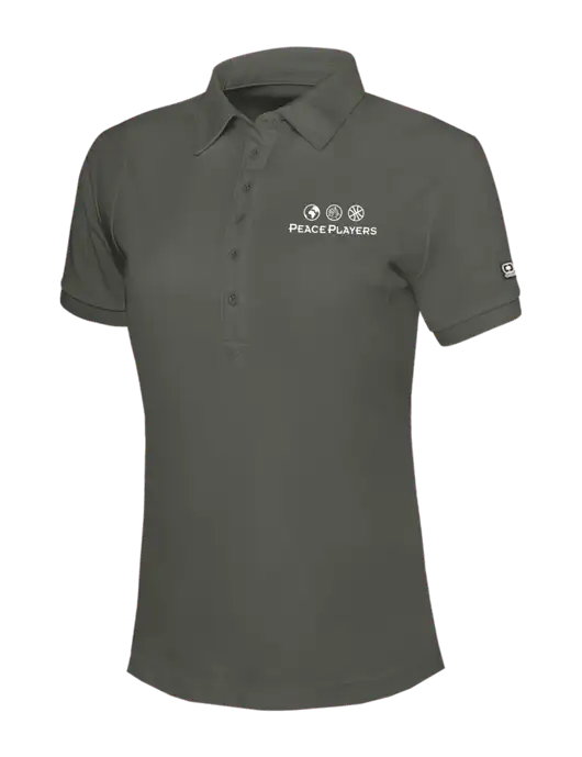 OGIO Womens Medium Grey Jewel Polo w/Peace Players Logo