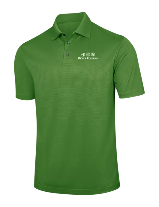 Kelly Green Performance Fine Jacquard Polo w/Peace Players Logo