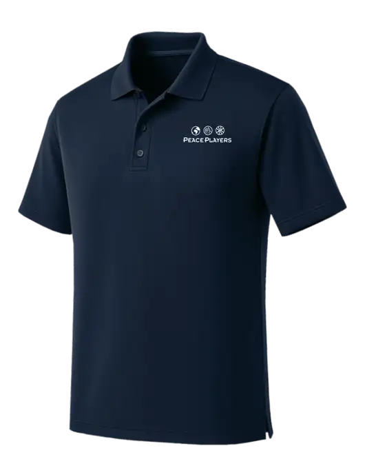 Dark Navy Dry Zone UV Micro Mesh Polo w/Peace Players Logo