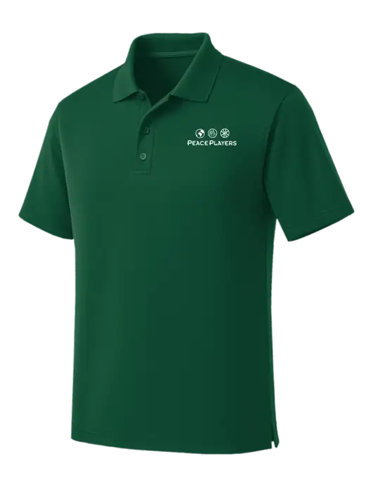 Dark Green Dry Zone UV Micro Mesh Polo w/Peace Players Logo