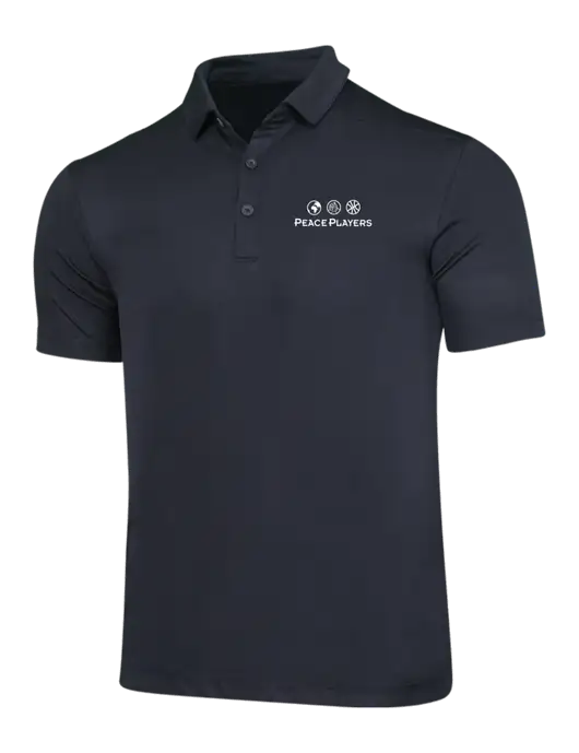 Black Posi-UV Pro Polo w/Peace Players Logo