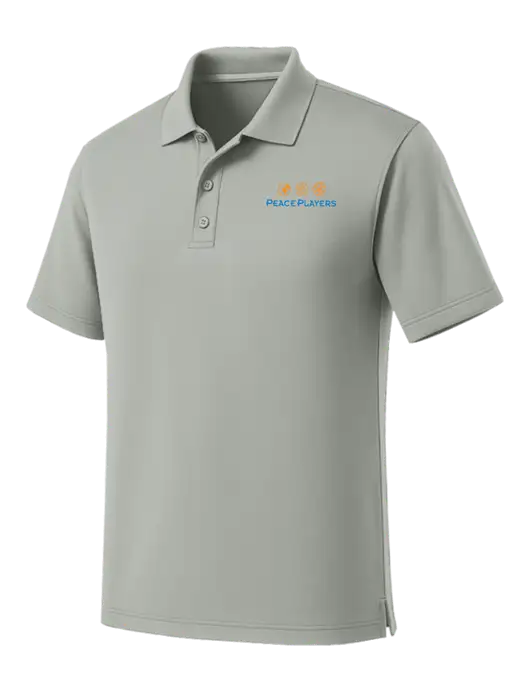 Light Grey Dry Zone UV Micro Mesh Polo w/Peace Players Logo