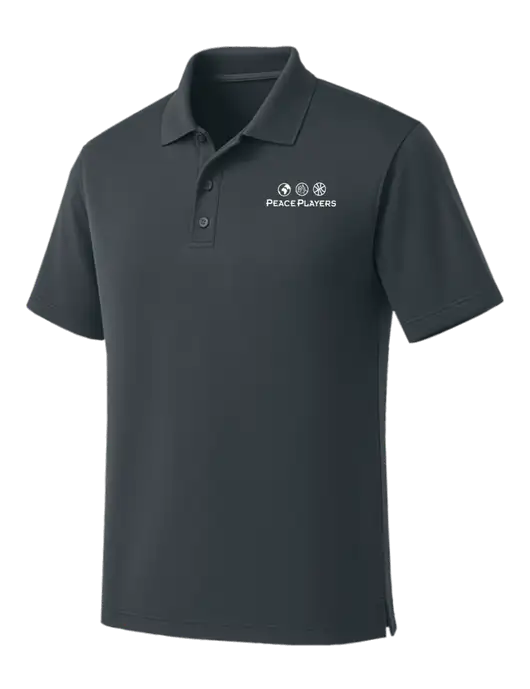 Dark Grey Dry Zone UV Micro Mesh Polo w/Peace Players Logo