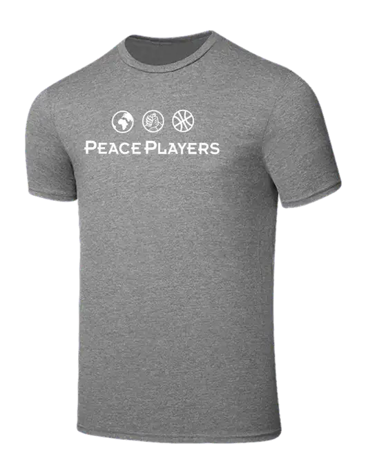 Seriously Soft Grey Frost T-Shirt w/Peace Players Logo