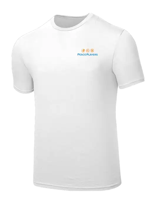 Seriously Soft White T-Shirt w/Peace Players Logo