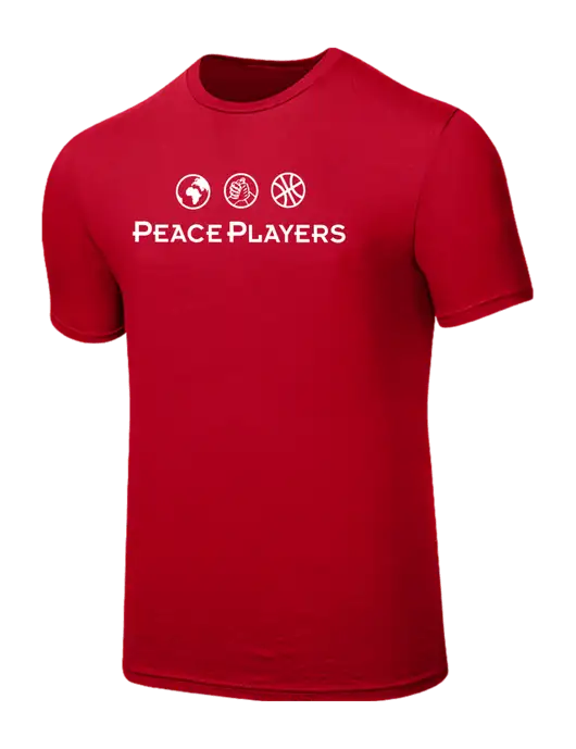 Seriously Soft Red T-Shirt w/Peace Players Logo