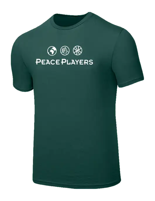 Seriously Soft Dark Green T-Shirt w/Peace Players Logo