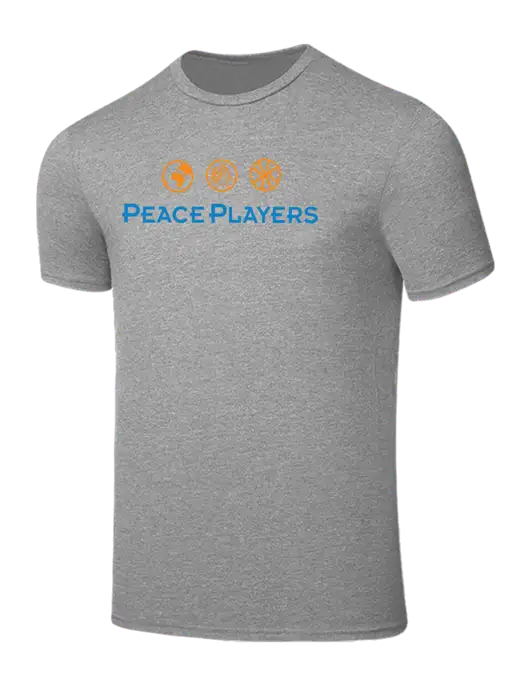 Seriously Soft Light Heather Grey T-Shirt w/Peace Players Logo