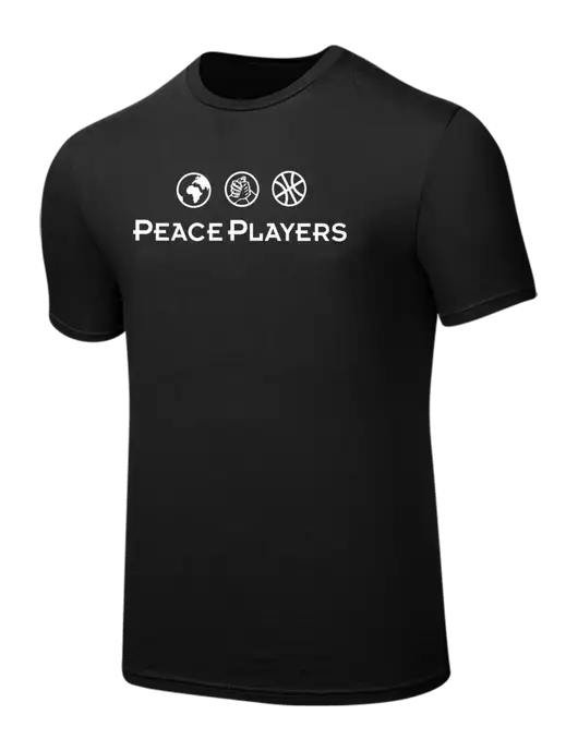 Seriously Soft Black T-Shirt w/Peace Players Logo
