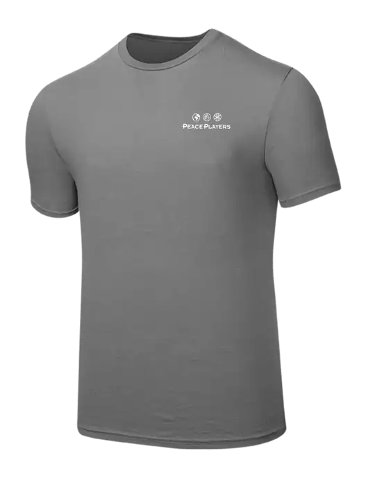 Seriously Soft Medium Grey T-Shirt w/Peace Players Logo