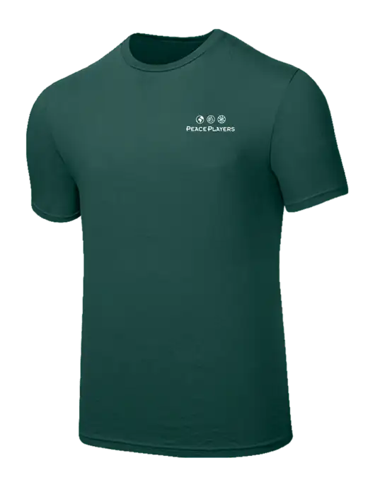 Seriously Soft Dark Green T-Shirt w/Peace Players Logo