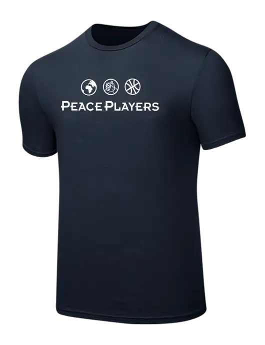 Seriously Soft Navy T-Shirt w/Peace Players Logo