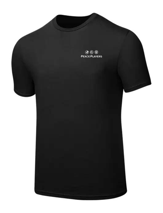 Seriously Soft Black T-Shirt w/Peace Players Logo