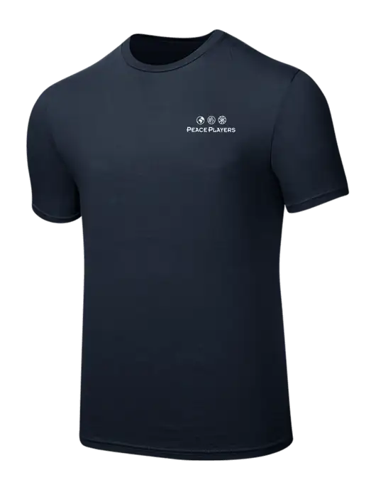 Seriously Soft Navy T-Shirt w/Peace Players Logo