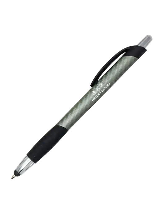 Sunray Gunmetal Stylus Pen w/Peace Players Logo