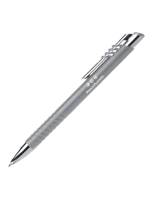 Schirhart Grey Pen - Black Ink w/Peace Players Logo