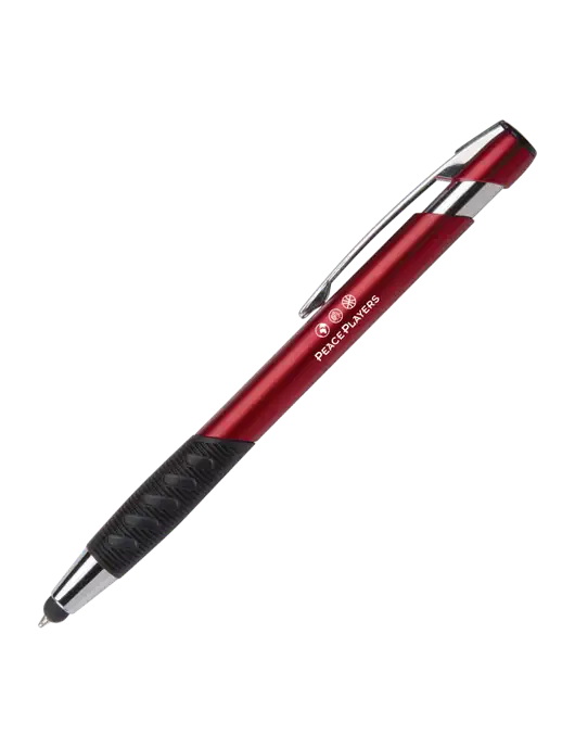 Alize Red Stylus Black Ink Pen w/Peace Players Logo