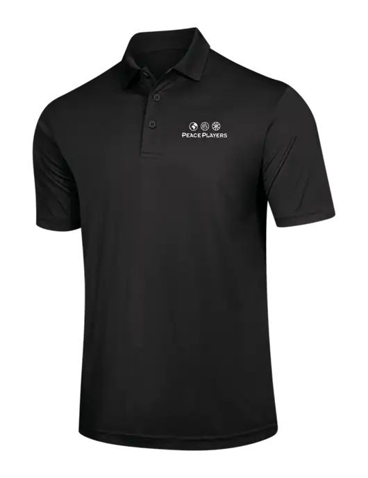 Black PosiCharge Competitor Polo w/Peace Players Logo