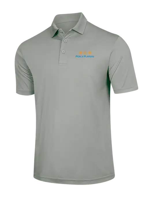 Silver PosiCharge Competitor Polo w/Peace Players Logo