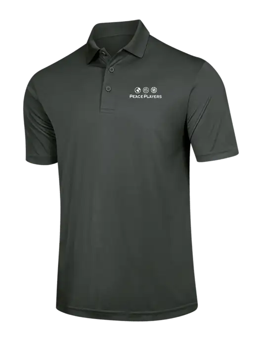 Dark Grey PosiCharge Competitor Polo w/Peace Players Logo