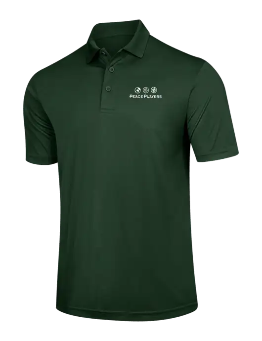 Dark Green PosiCharge Competitor Polo w/Peace Players Logo