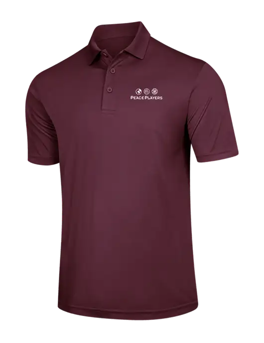 Maroon PosiCharge Competitor Polo w/Peace Players Logo