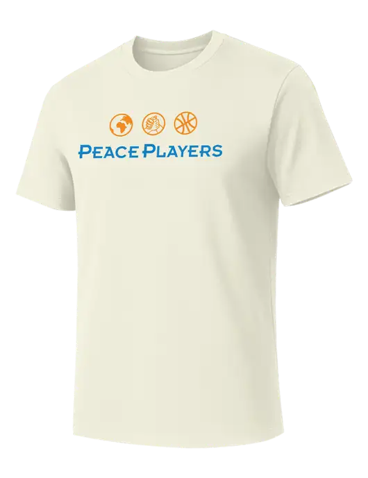 Allmade White Sand Organic Cotton Tee w/Peace Players Logo