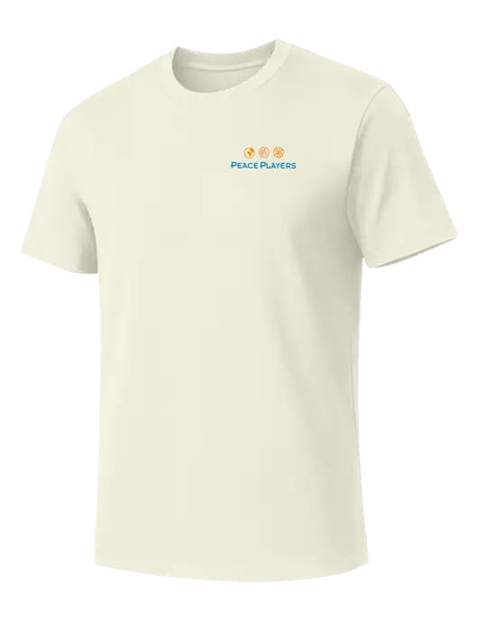 Allmade White Sand Organic Cotton Tee w/Peace Players Logo