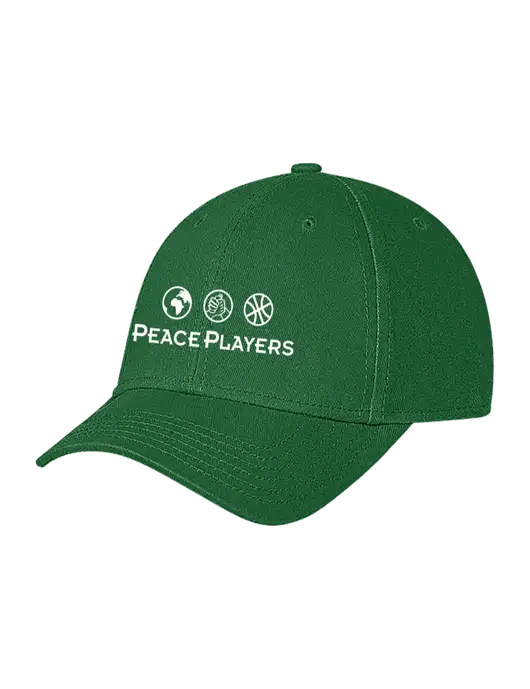 Kelly Green Structured Soft Snap Closure Hook & Loop Cap w/Peace Players Logo