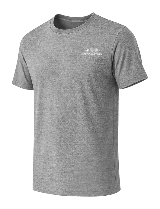 BELLA+CANVAS Heather Grey CVC Short Sleeve Tee w/Peace Players Logo