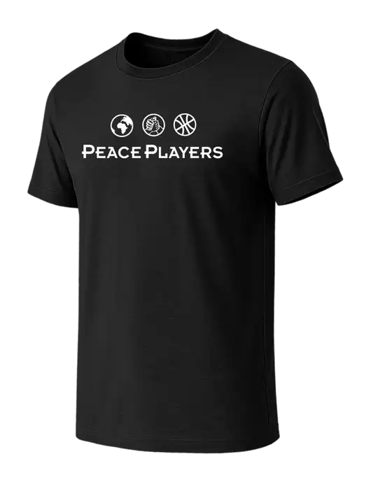 BELLA+CANVAS Black CVC Short Sleeve Tee w/Peace Players Logo
