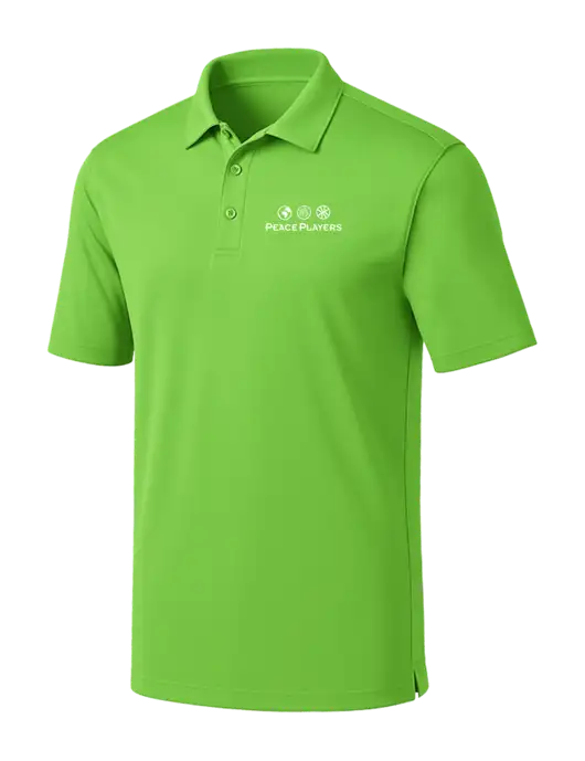 Light Kelly Green Silk Touch Performance Polo w/Peace Players Logo
