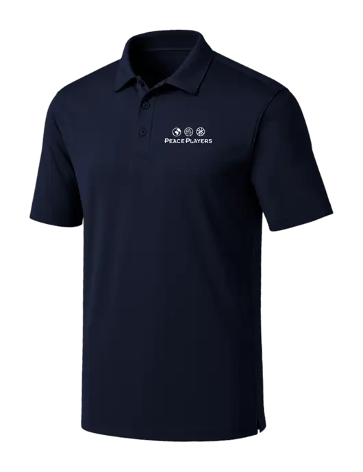 Navy Silk Touch Performance Polo w/Peace Players Logo